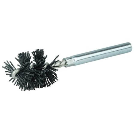 Weiler Burr-Rx 7/8"-Dia Brush, .026/120CG Crimped Fill, 1" Brush Len, 3-1/2" 21763